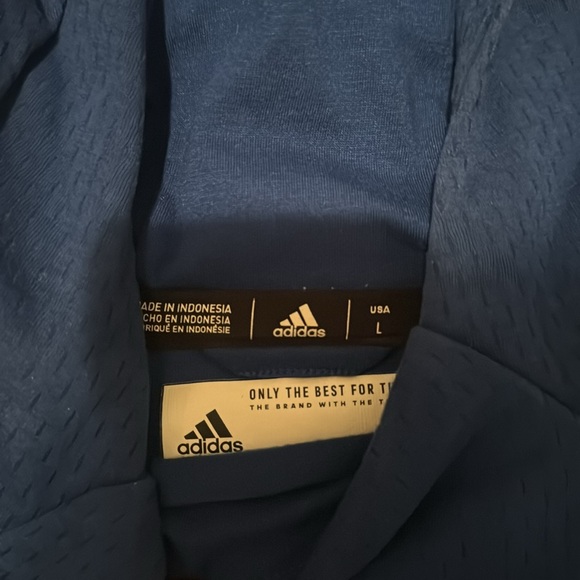 Adidas University of Kansas Limited edition Sideline Hoodie. Mens L - Picture 3 of 4
